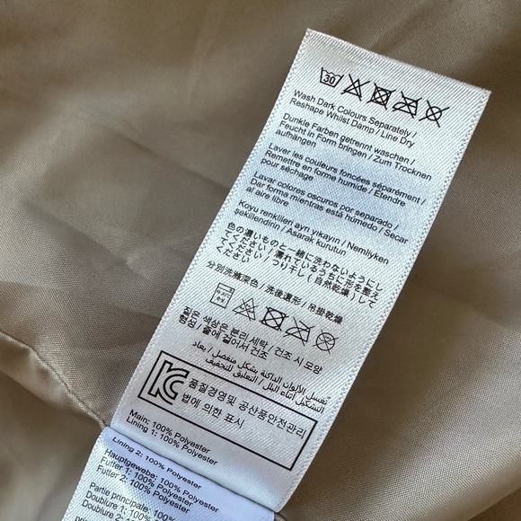 Joules Hollywell Showerproof jacket raincoat in sand grey - Picture 9 of 9